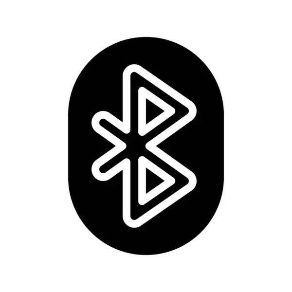 Ilustração Vetor Ícone Botão Bluetooth — Vetor de Stock