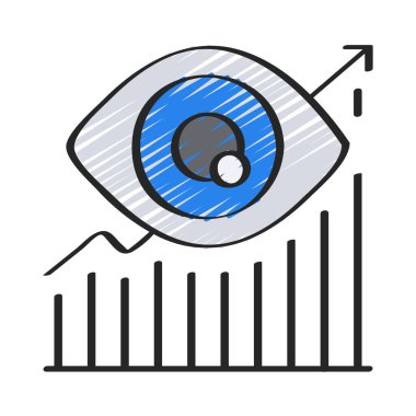 Artan Görünüm simgesi vektör illüstrasyon tasarımı