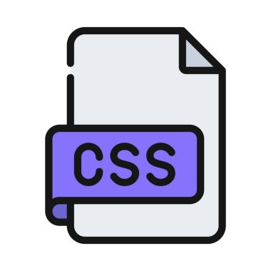 CSS dosya simgesini, vektör çizim