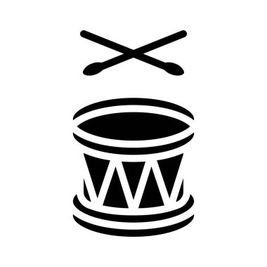 Davul simgesi vektör illüstrasyon tasarımı