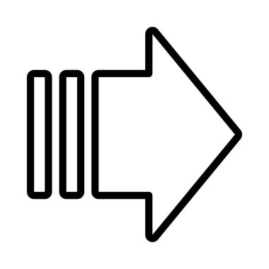 Sağ ok web simgesi vektör illüstrasyonu