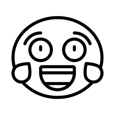 Beyaz arkaplanda duygu simgeleri izole edildi