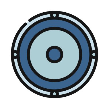 Hoparlör izole edilmiş ikon vektör illüstrasyon tasarımı