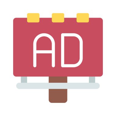 Billboard Uzay simgesi vektör resimlemesi sat