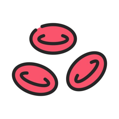 Kırmızı Kan Hücreleri Web simgesi vektör çizimi