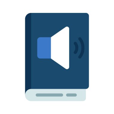 ses kitabı simgesi, vektör illüstrasyonu