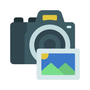 Fotoğraf simgesi vektör illüstrasyon tasarımı