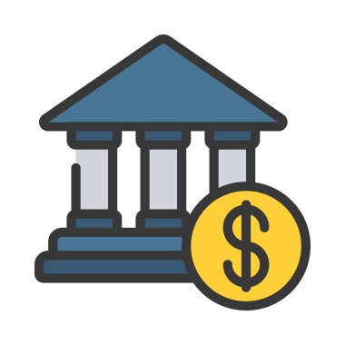 banka kredi kutsal kişilerin resmi, vektör çizim 