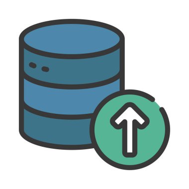 Veri simgesi, vektör illüstrasyonunu güncelle