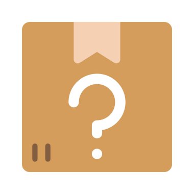 Gizem Kutusu Bırakma simgesi, vektör illüstrasyonu 