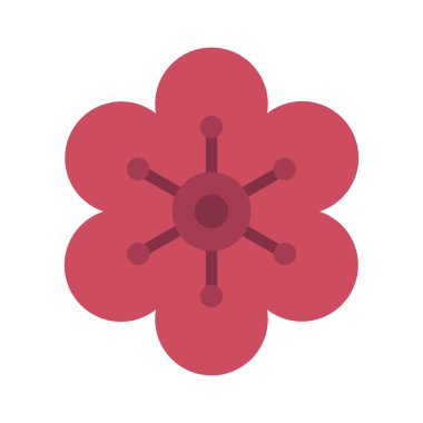 Sardunya düz simgesi, vektör illüstrasyonu 