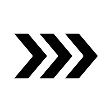 Keskin Oklar simgesini beyaz arkaplanda ayır. vektör.