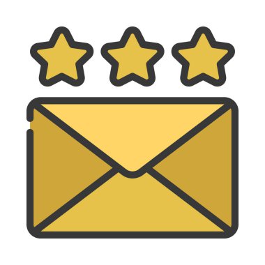 E- posta Gözden Geçir, Beyaz Arkaplanda İzole Edilmiş Simge 