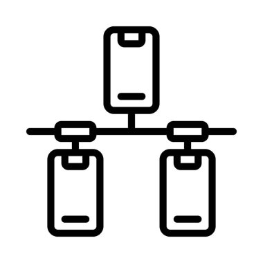 Mobil Ağ simgesi, vektör illüstrasyonu basit tasarım
