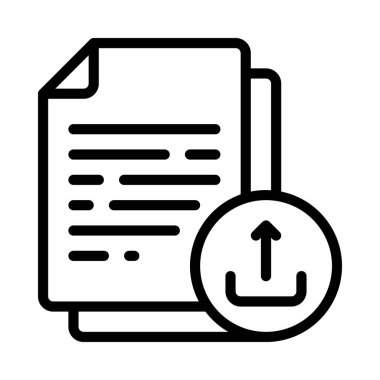 Belge simgesi, vektör illüstrasyonunu paylaş  