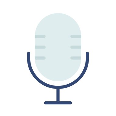 mikrofon simgesi vektör resimleme arkaplanı 