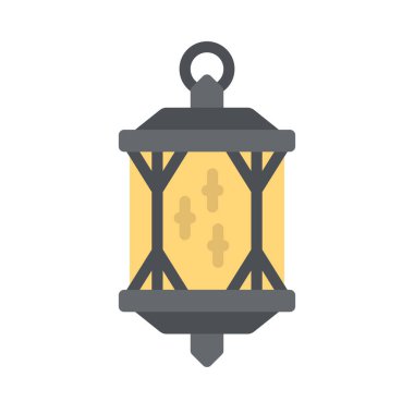 fener düz simgesi, vektör illüstrasyonu 