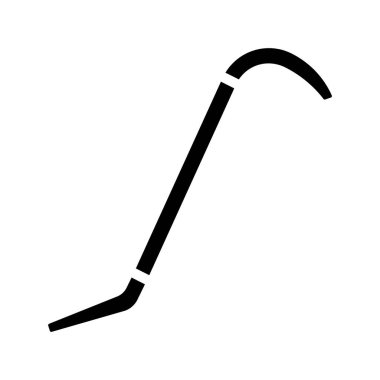 Crowbar Araç simgesinin vektör illüstrasyonu