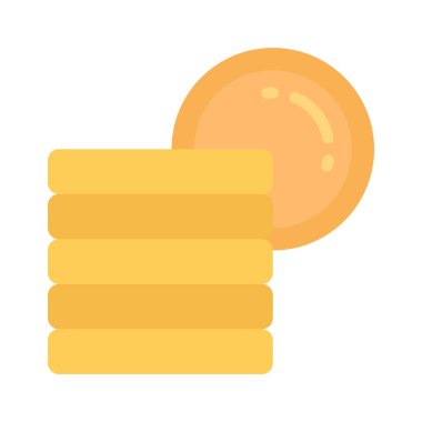 Sikke Yığını ağ ikonu vektör çizimi