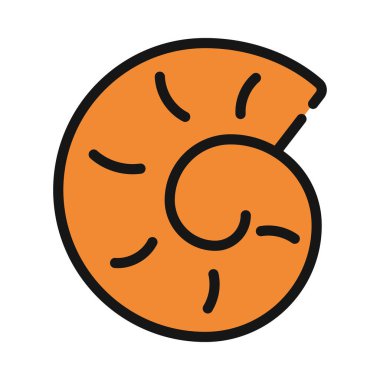 Deniz kabuğu simgesi, anahat stili