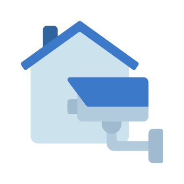 CCTV güvenlik kamerası vektör resimleme simgesi  