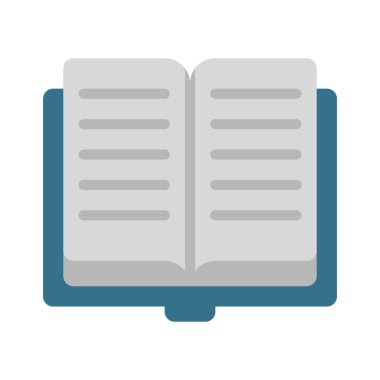 Kitap simgesi aç, vektör illüstrasyonu