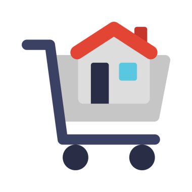 Ev Satın Alma Denetim simgesi, vektör illüstrasyonu 