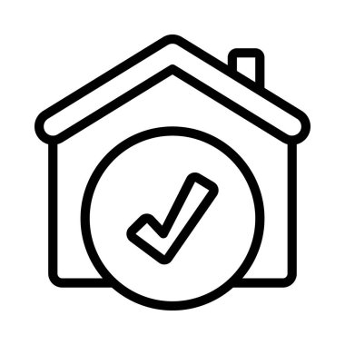 İşaretli Ev, vektör illüstrasyonu 