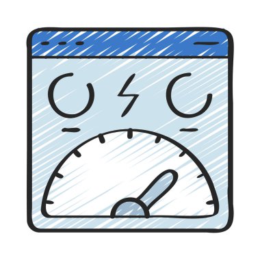 Web sitesi simgesi, vektör illüstrasyonu basit tasarım