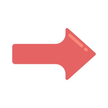  Sağ yön ok ikonu vektör illüstrasyonu 