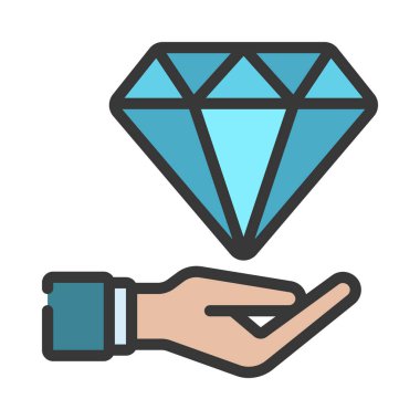 Değer simgesi vektör illüstrasyon tasarımı sağla