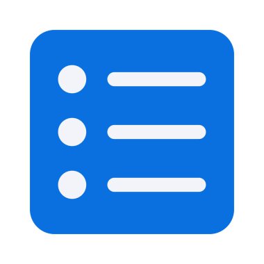 menü düz simgesi, vektör illüstrasyonu 