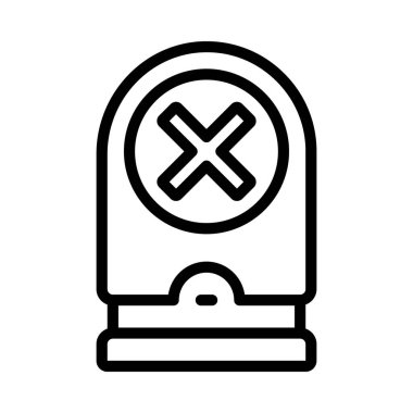 Stamper Aracı Web simgesi vektör çizimi