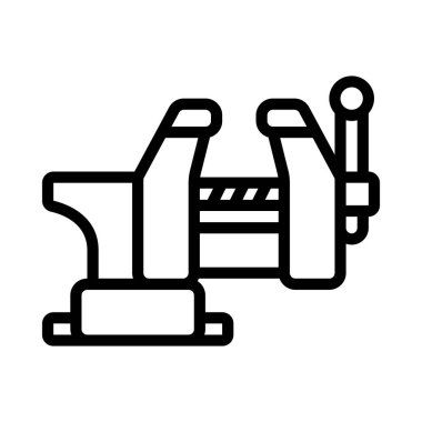 Yardımcı düz simge, vektör illüstrasyonu 