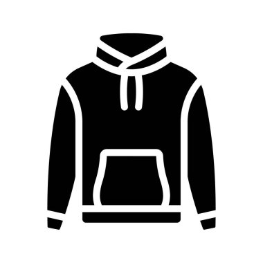 Kapüşonlu. Web simgesi basit vektör illüstrasyonu