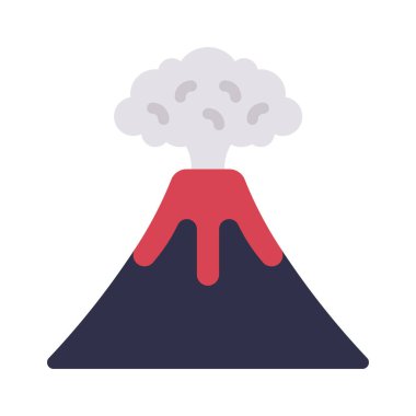 Volkan vektörü ince çizgi simgesi       