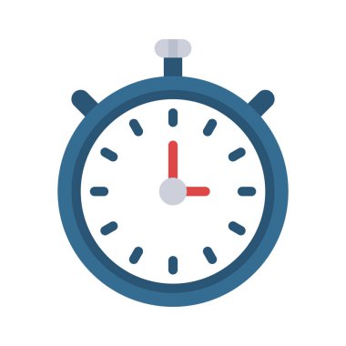 kronometre saat simgesi, düz dizayn