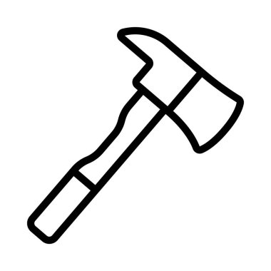 Axe araç simgesi, vektör illüstrasyonu