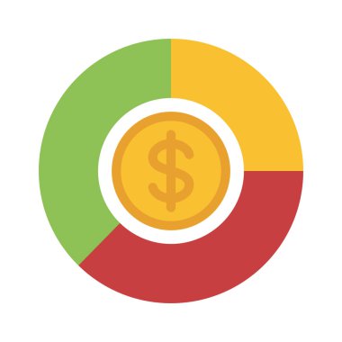 Finansal Turta Çizelgesi beyaz arka planda izole edildi. Mali ve iş konsepti.