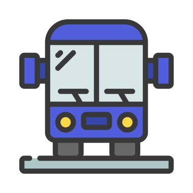 Toplu Taşımacılık simgesi vektör illüstrasyon tasarımı