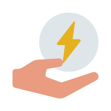 Elektrik Simgesinin vektör illüstrasyonu