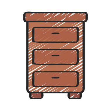 Çizim Sandığı Web simgesi vektör illüstrasyonu