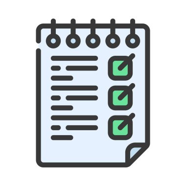 Yapılacaklar Listesi simgesi vektör illüstrasyon tasarımı