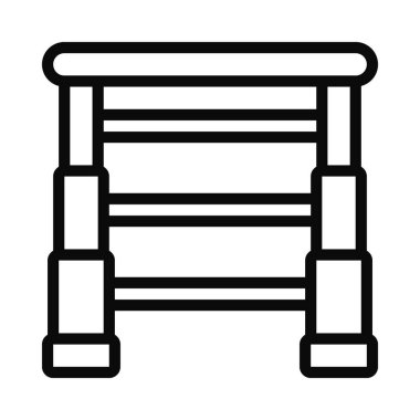 Merdiven Ağı Simgesi Çizimi Katlanıyor