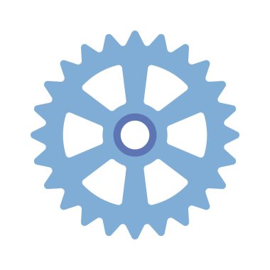 dişli tekerlek ikonu. Beyaz arkaplanda izole edilmiş web tasarımı için ana çizgi dişli vektör simgesi