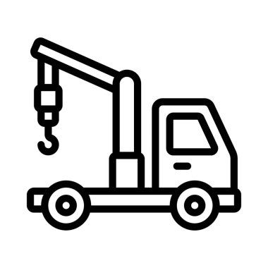 Turna Kamyonu ikonu vektör illüstrasyonu