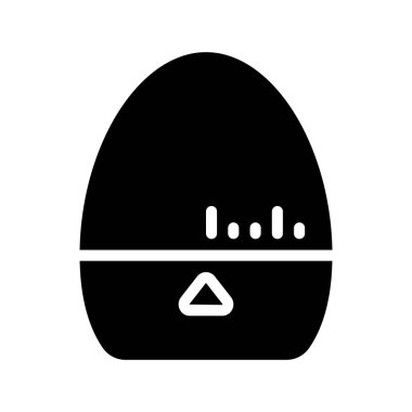 Yumurta Zamanlayıcısı ağ ikonu vektör çizimi