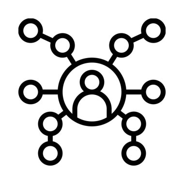 ağ paylaşım simgesi çizimi