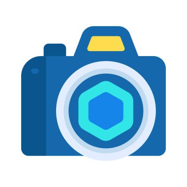 kamera simgesi vektör illüstrasyonu