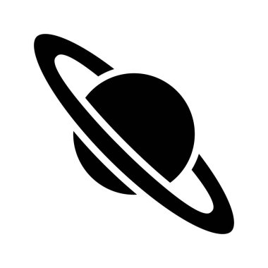 Gezegen web simgesi vektör illüstrasyonu